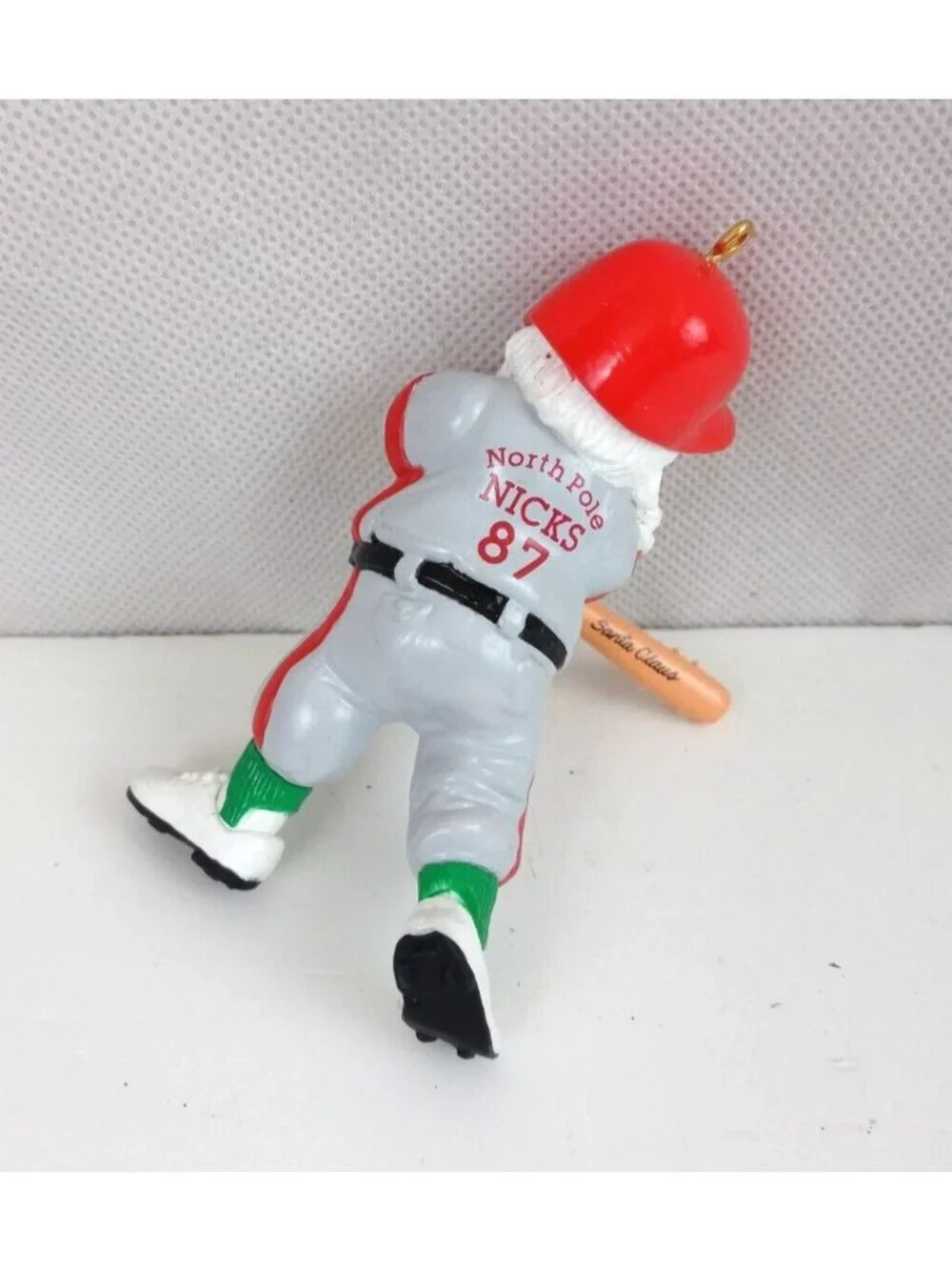 Vintage 1987 Hallmark Keepsake Ornament Santa At The Bat In Original Box